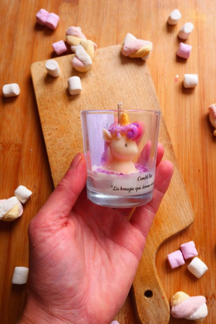 Bougie signature licornes xs