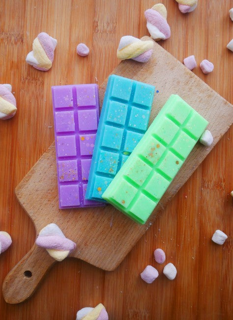 Tablettes rainbow fondantes