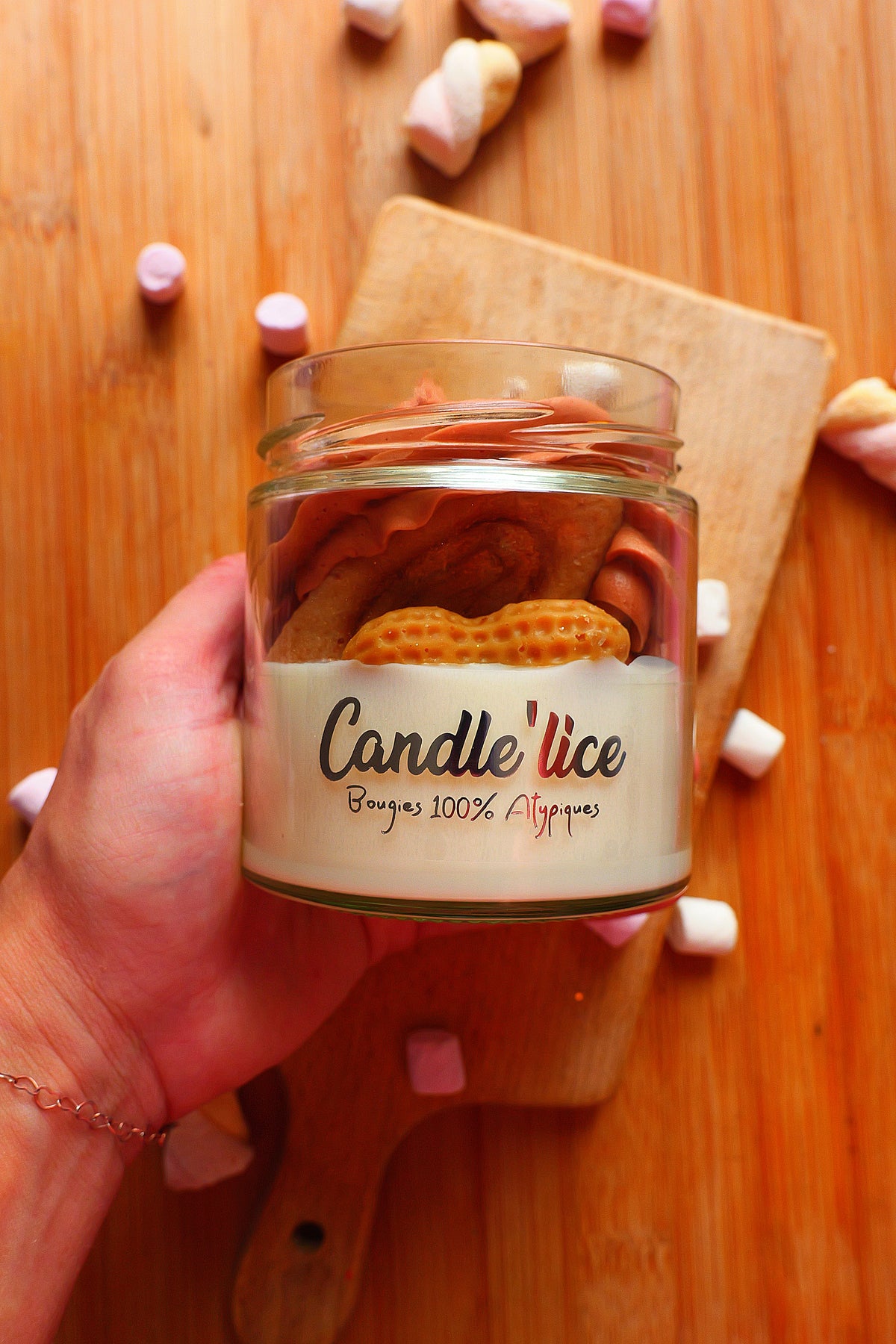 Bougie milk XL cacahuete choco