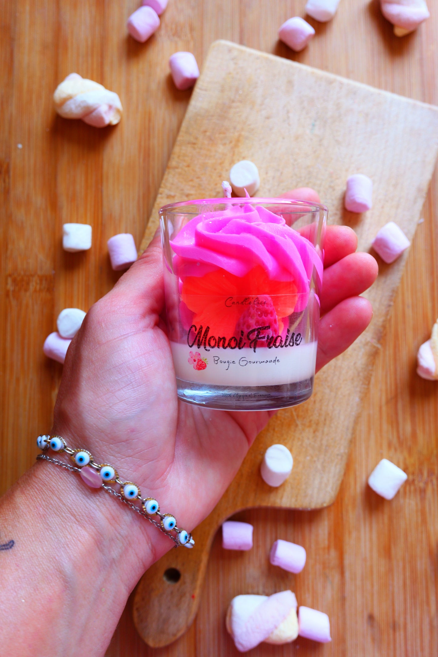 Bougie XS Monoï Fraise