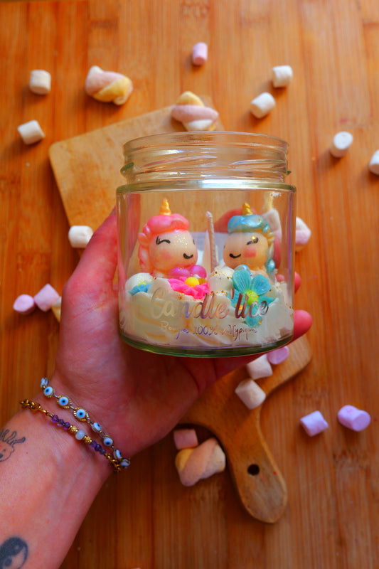 Bougie XL Pet de Licornes