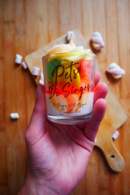 Bougie XS milk pets de singes