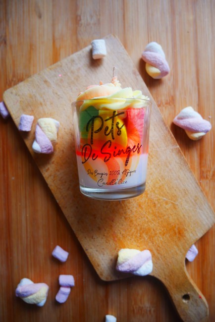 Bougie XS milk pets de singes