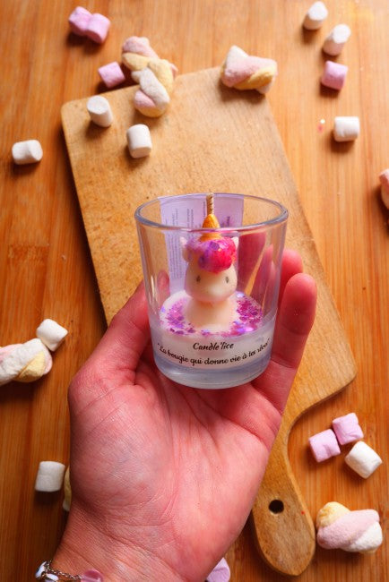 Bougie signature licornes xs