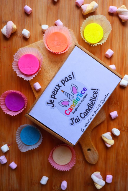 coffret signature "je peux pas j'ai Candle'lice"