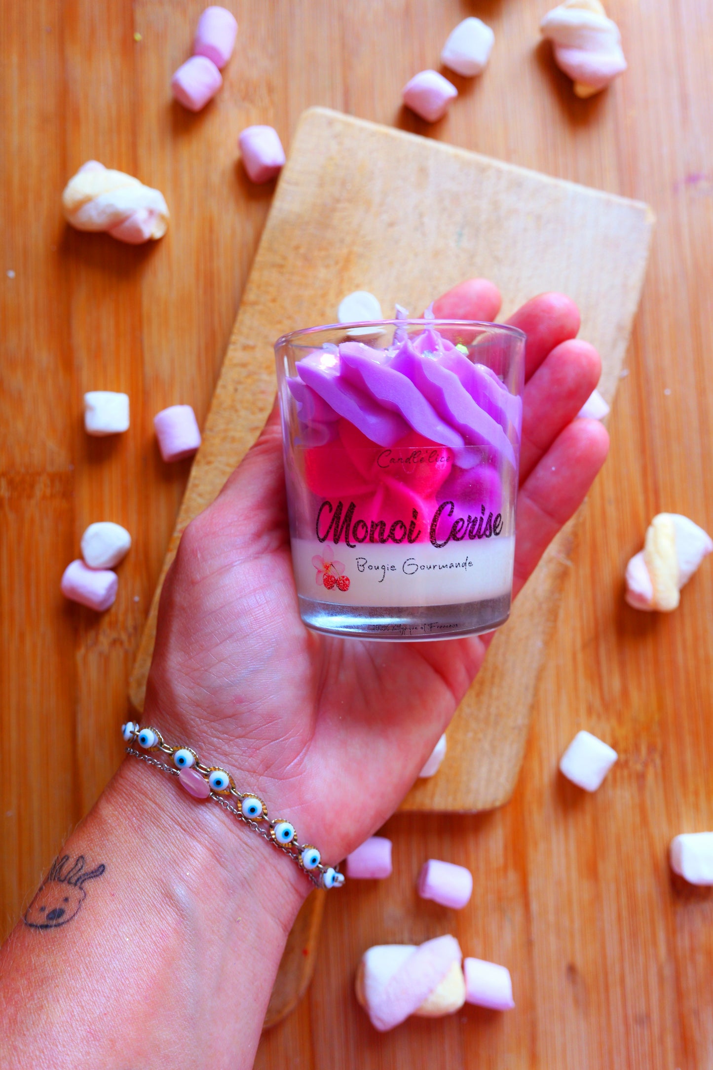 Bougie XS Monoï Cerise