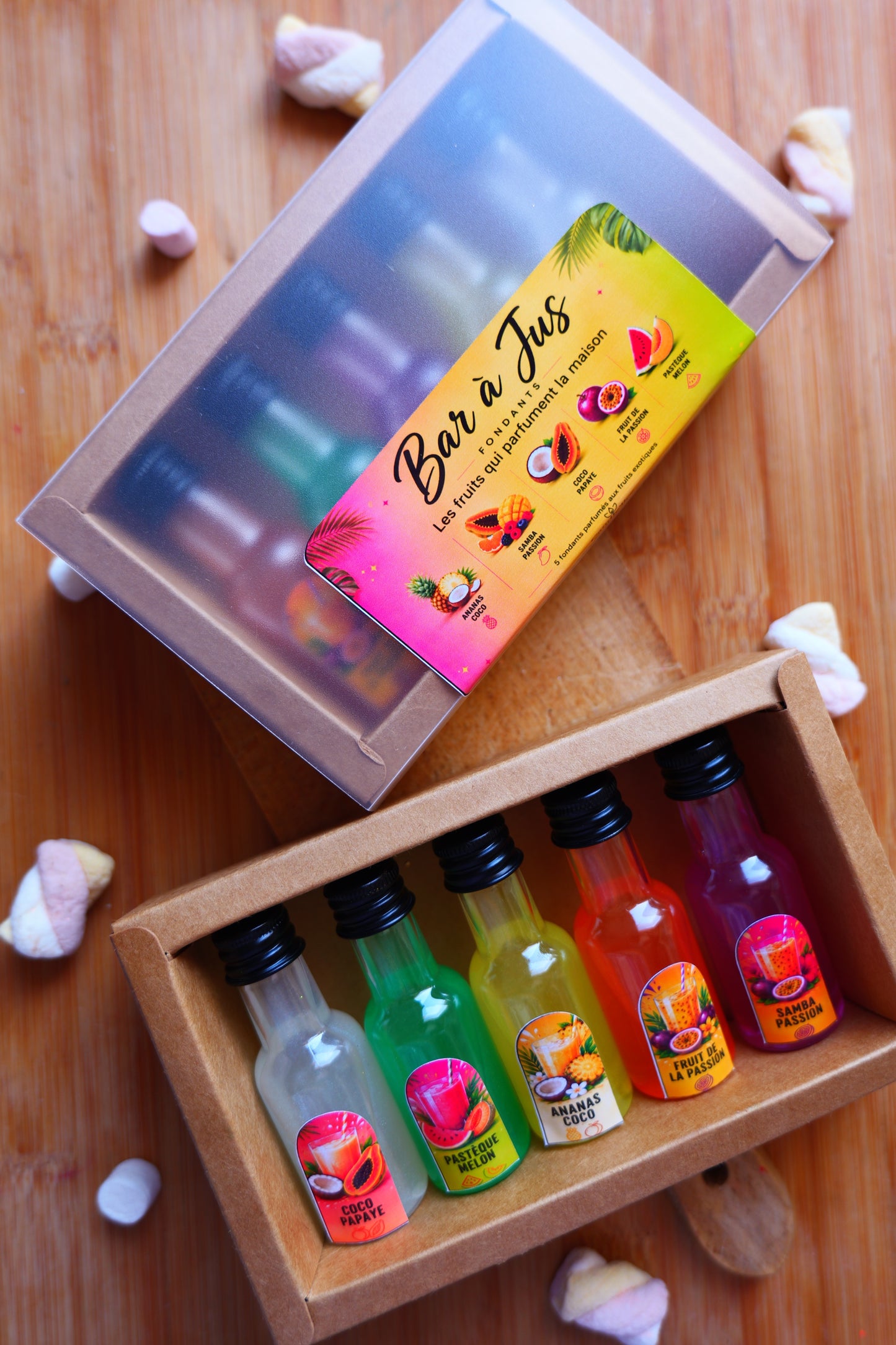 Coffret Bar à jus - liqueurs fondantes