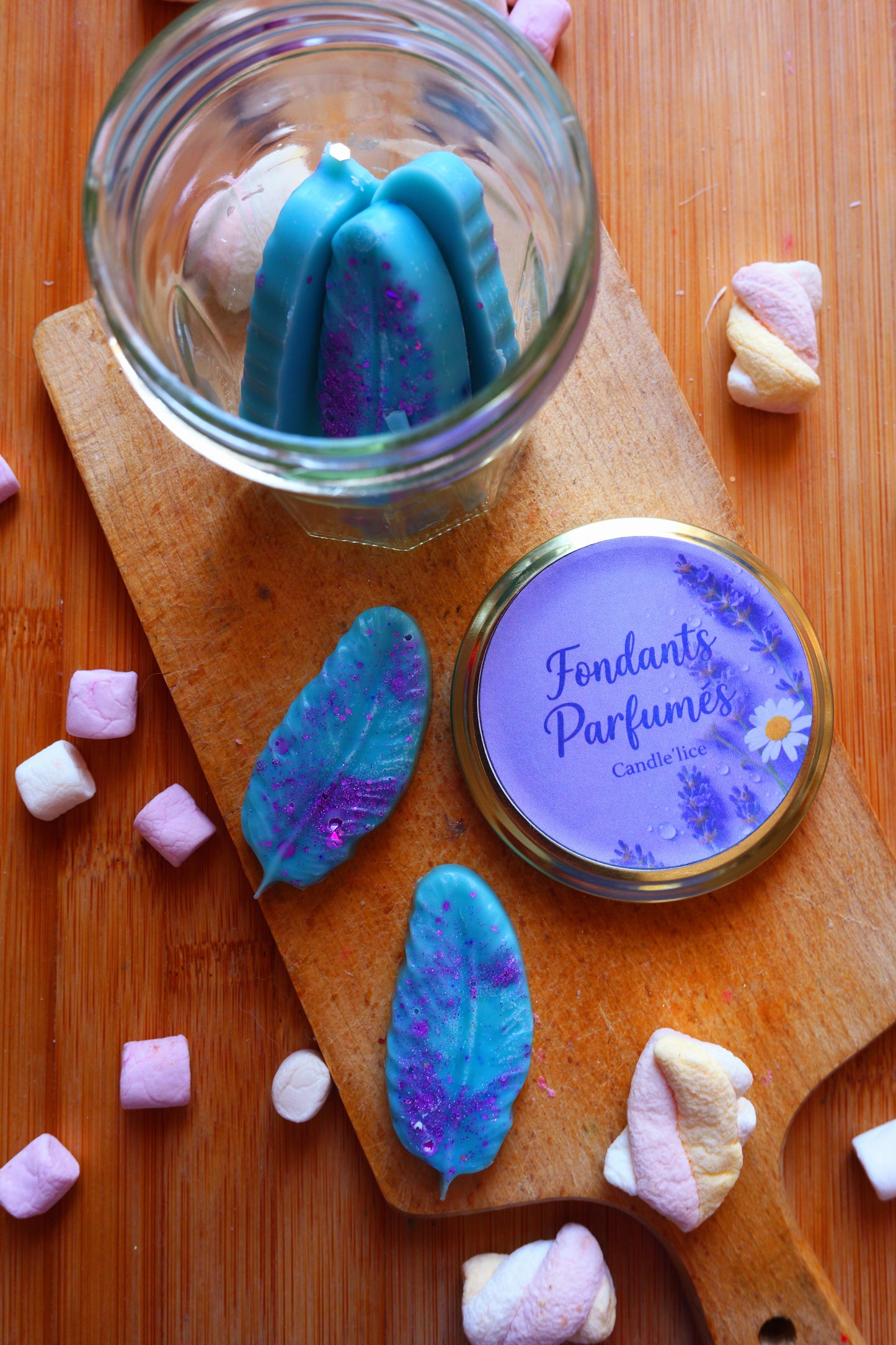 Box fondants plumes