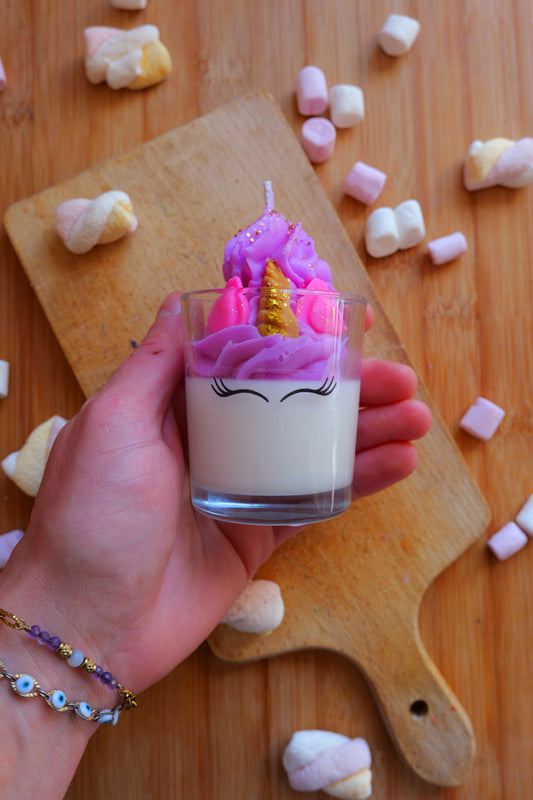 Bougie licorne XS Perlimpinpin