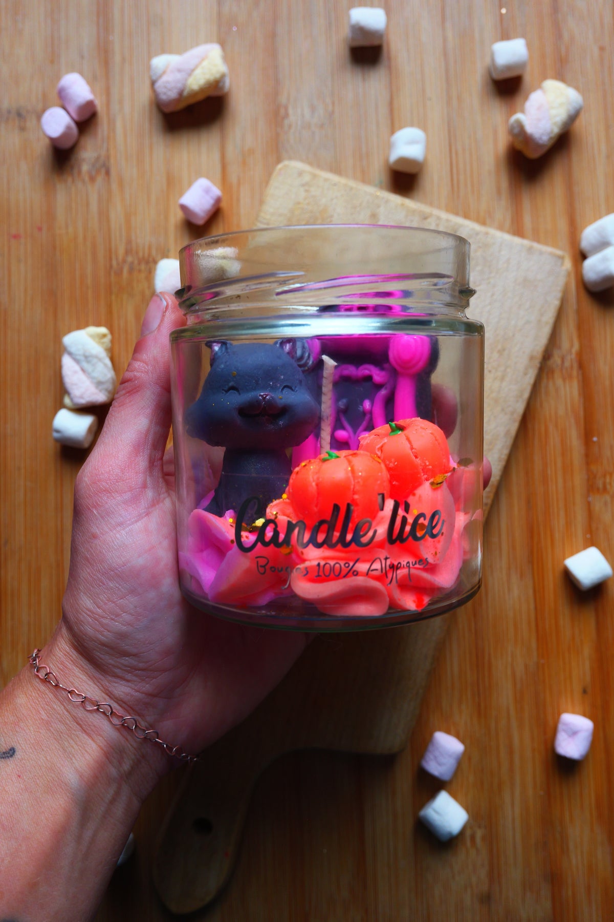 Bougie Chat RIP Latté Citrouille