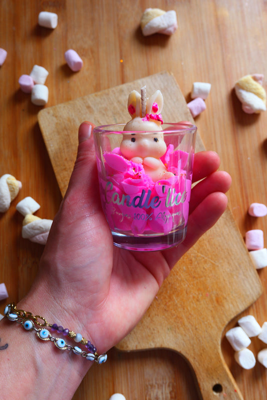 Bougie XS lapin peche