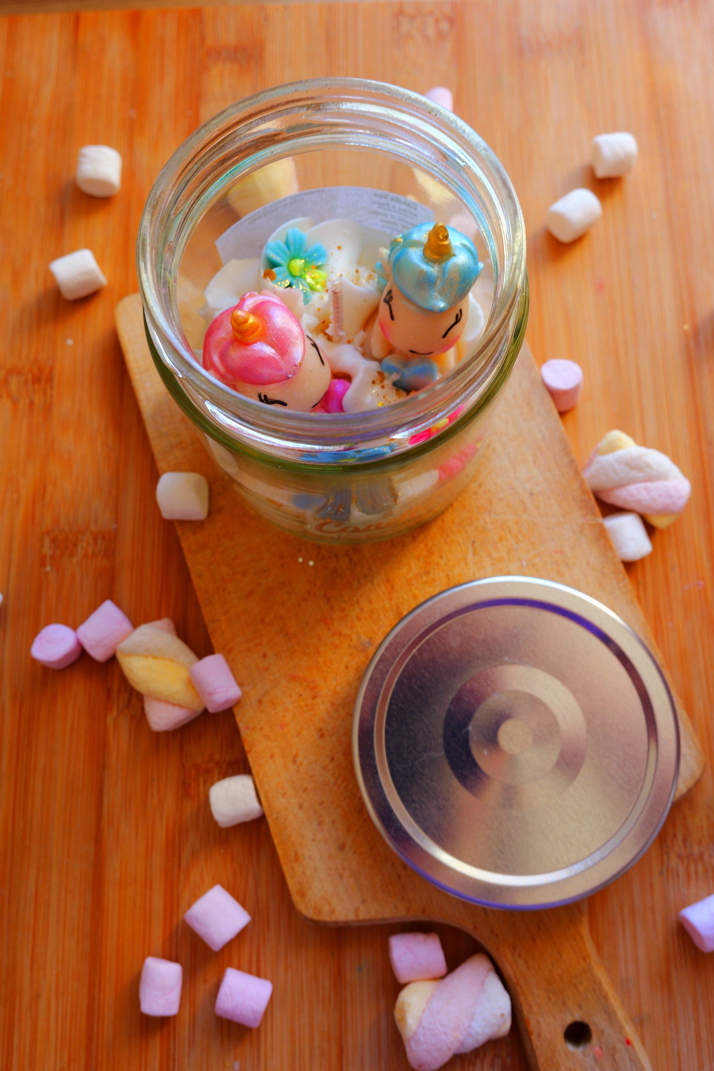 Bougie XL  Pet de Licornes