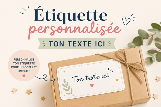 Étiquette personnalisée fin d'année