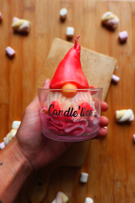Bougie XL Gnomes de noel
