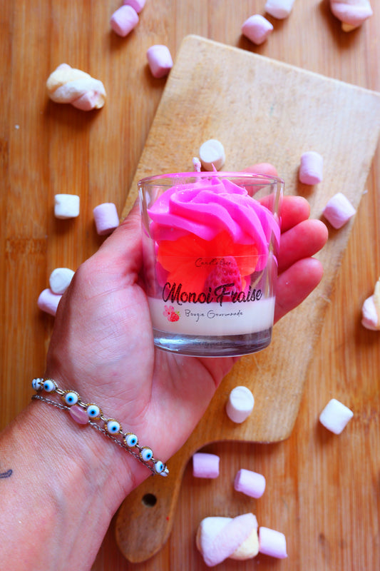 Bougie XS Monoï Fraise