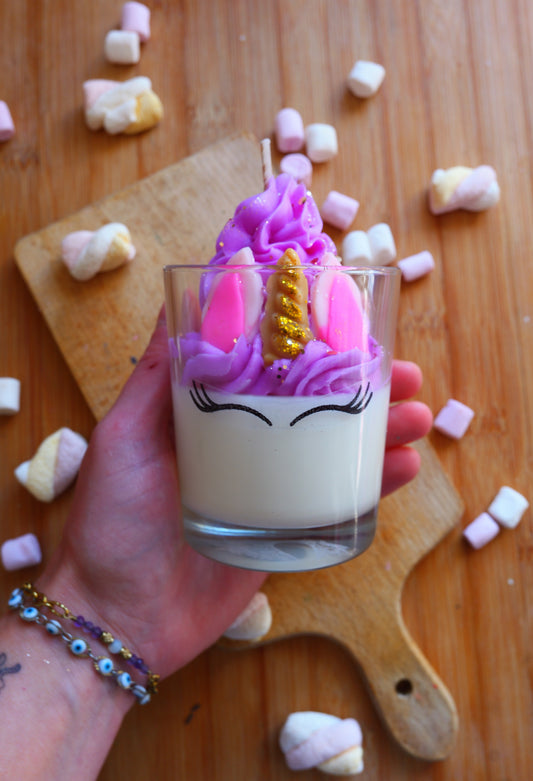 Bougie licorne XL Perlimpinpin