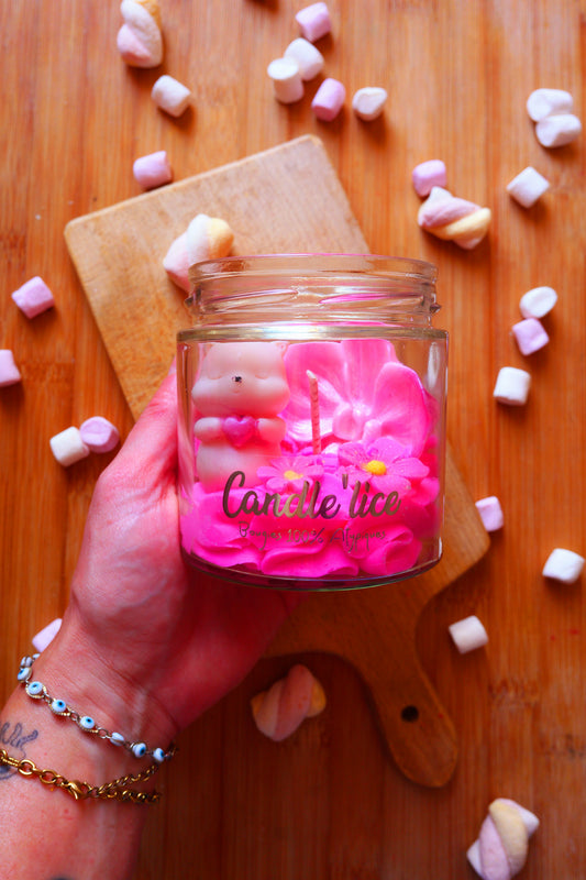 Bougie Ourson Orchidée