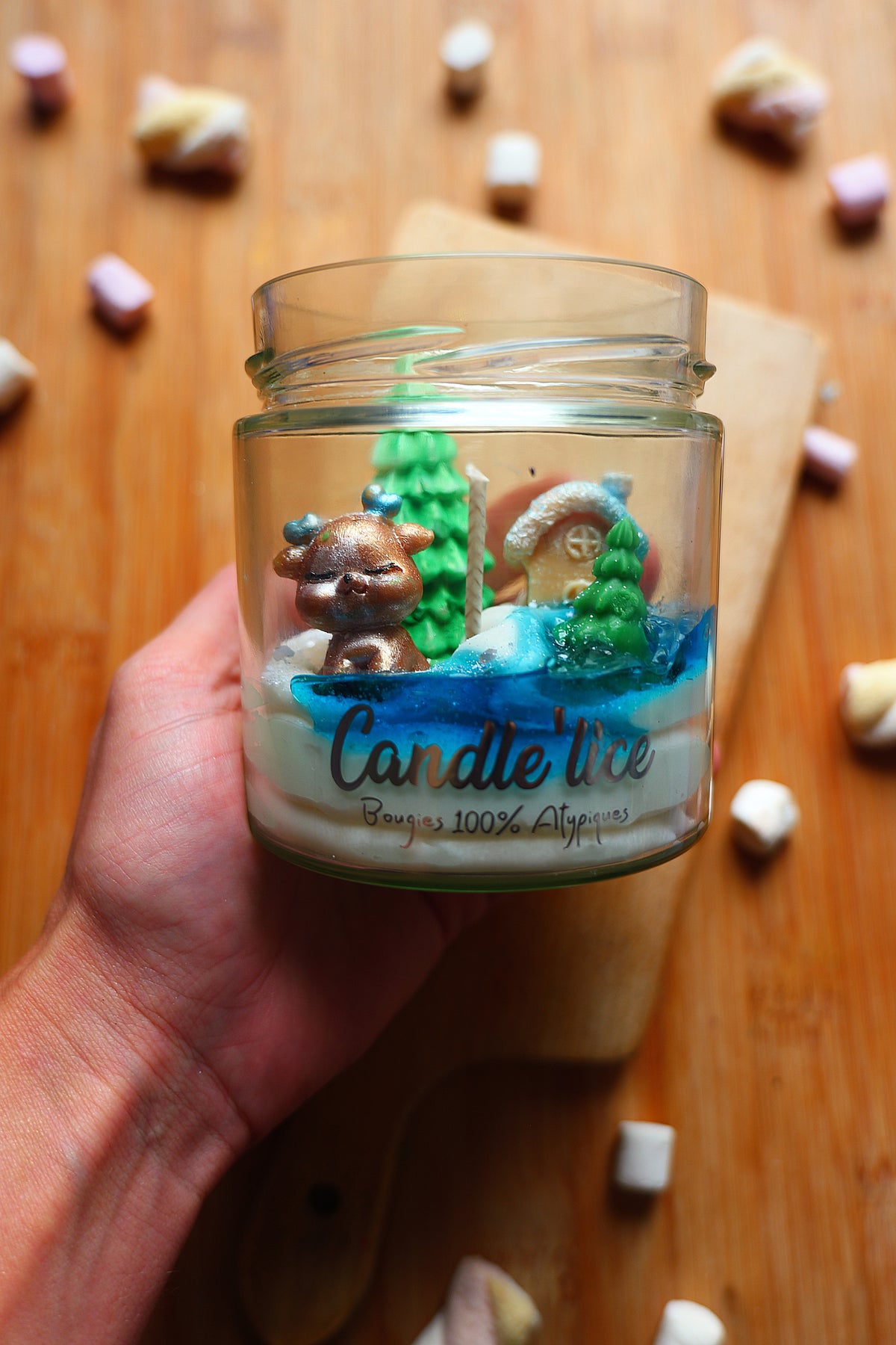 Bougie XL Etoiles des neiges