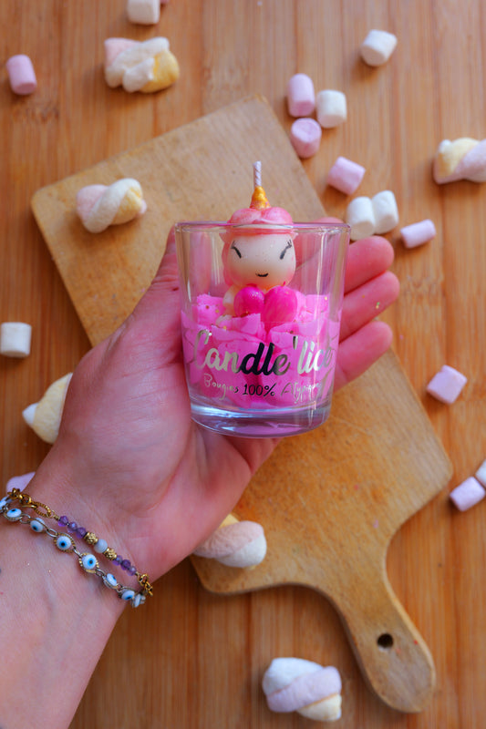 Bougie licorne XS Pet de licorne