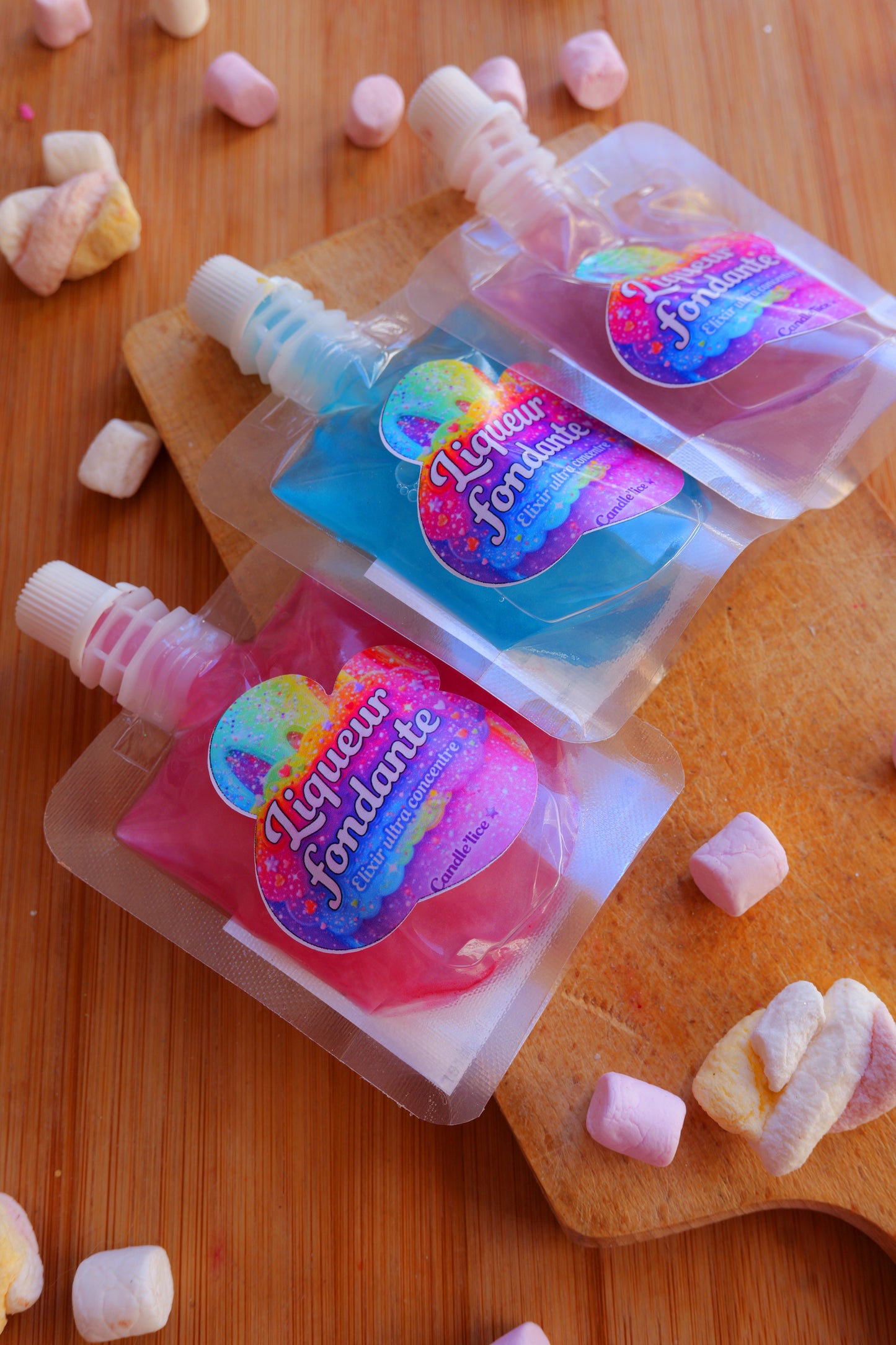 Liqueurs fondantes en gourdes