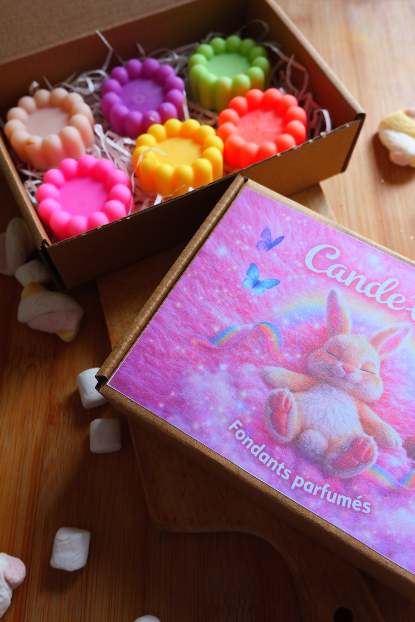 coffrets 6 fondants choco bloom