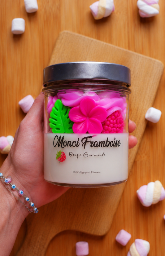Bougie XL Monoi Framboise