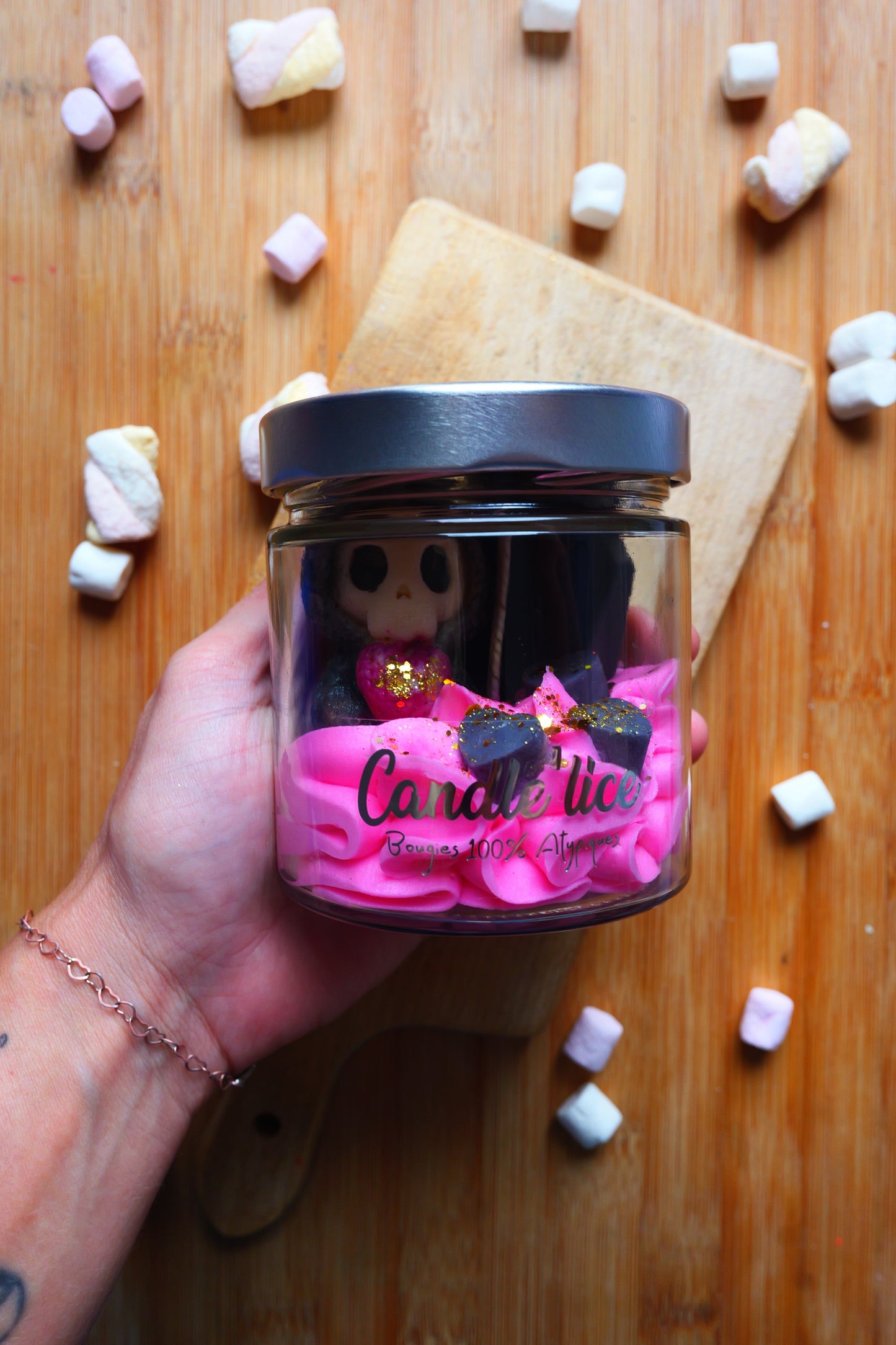 Bougie Skull Love