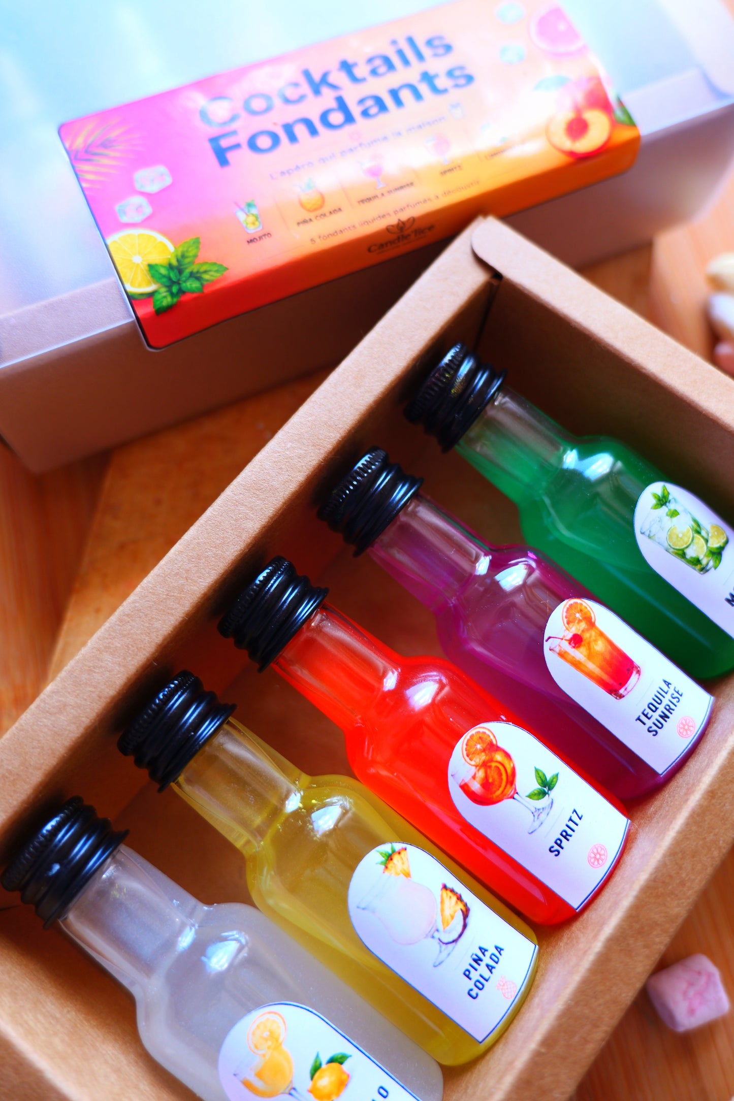 Coffret "l'apéro qui parfume" liqueurs fondantes