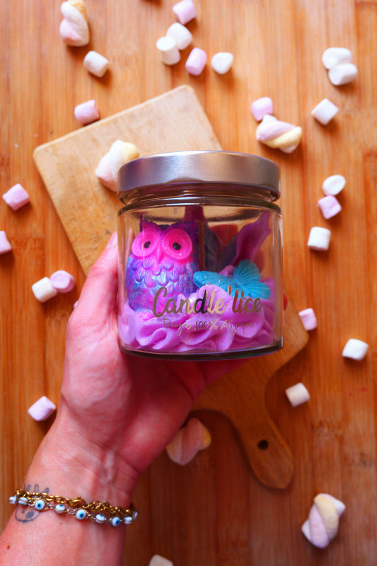 Bougie Hibou & Papillons