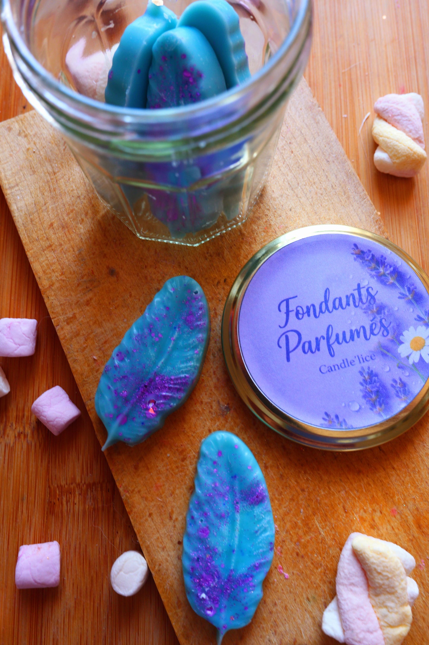 Box fondants plumes