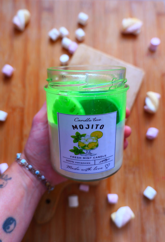 Bougie mojito cocktail