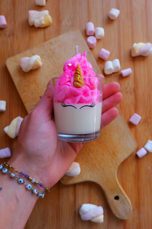 Bougie licorne XS Malabar Fraise