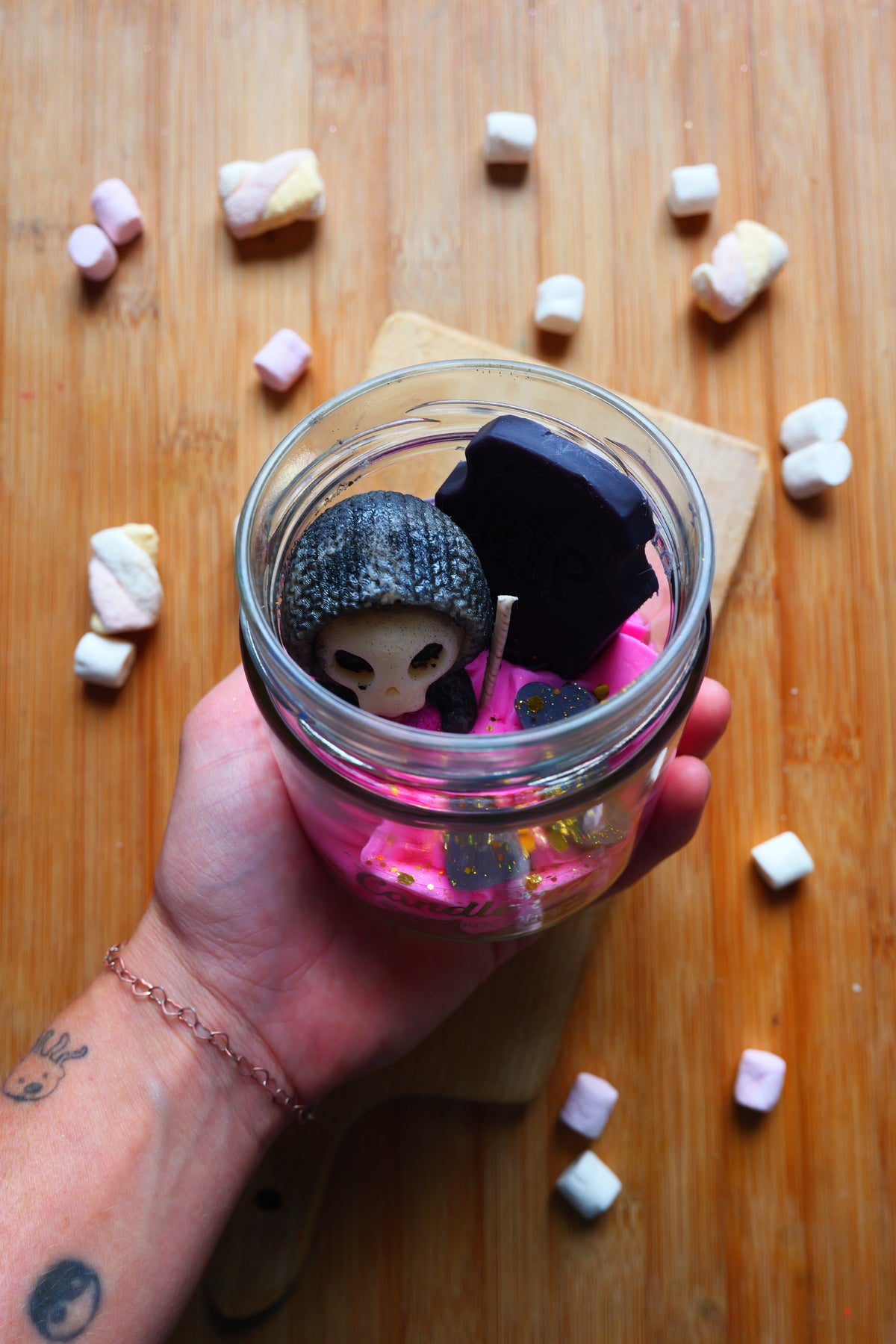 Bougie Skull Love